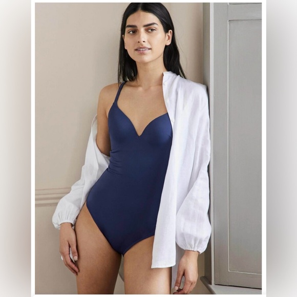 NWT Boden Sweetheart Cup Size Swimsuit. Navy 34D B1 - Picture 1 of 7